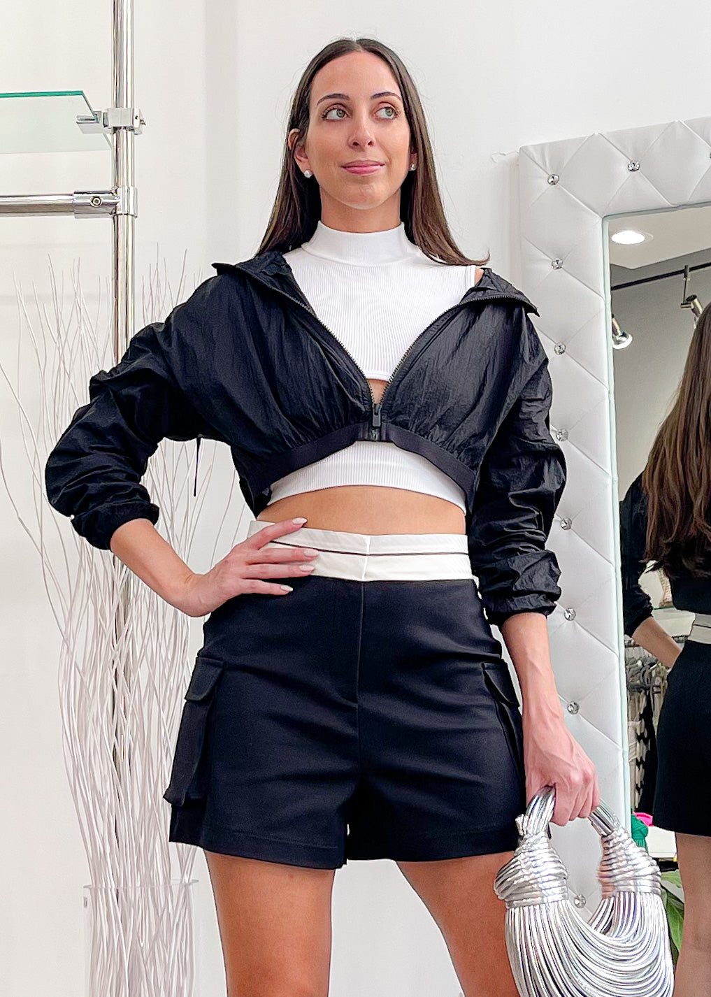 Cielo Black Bomber Jacket