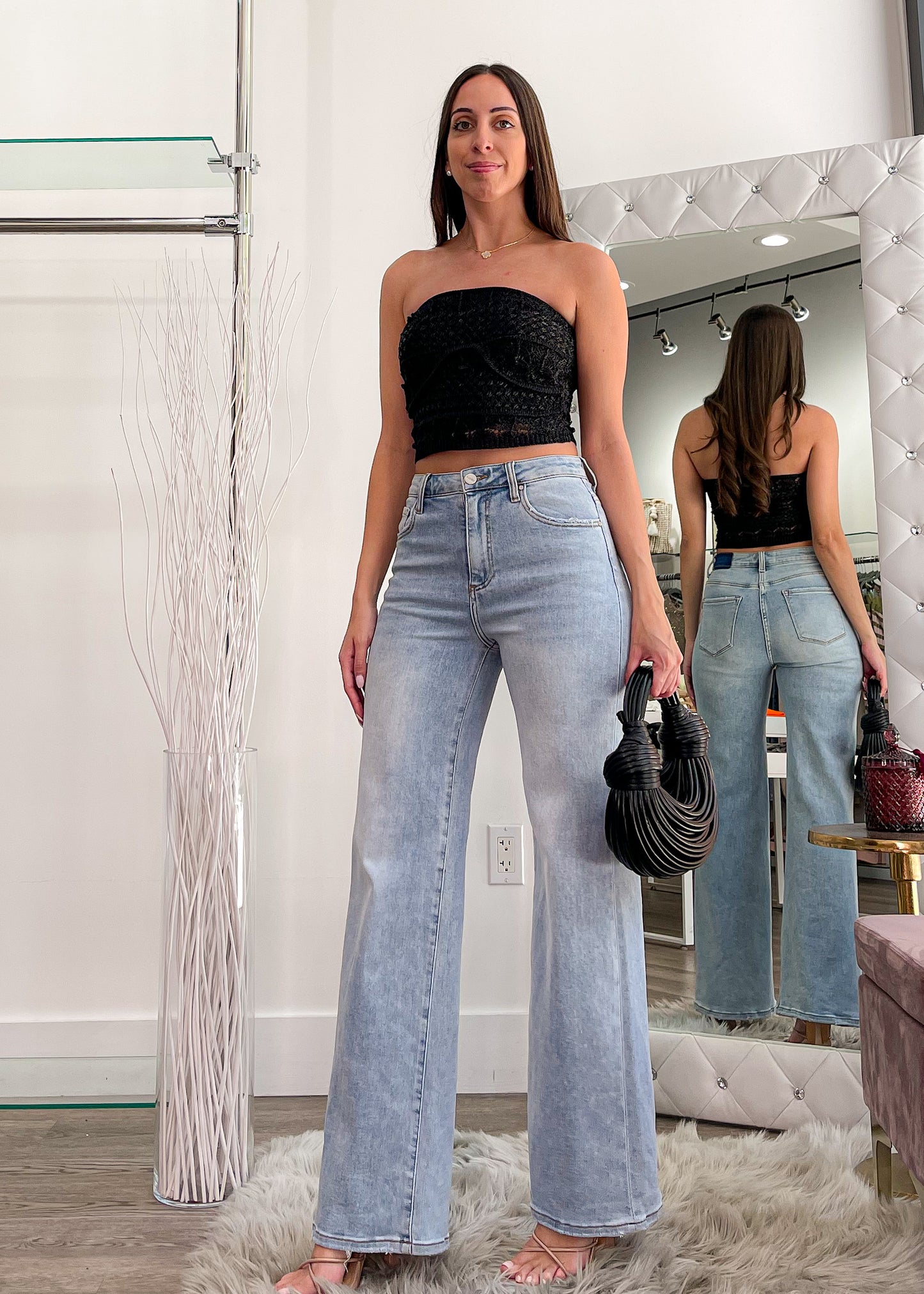 Nalla Tube Black Knitted Top