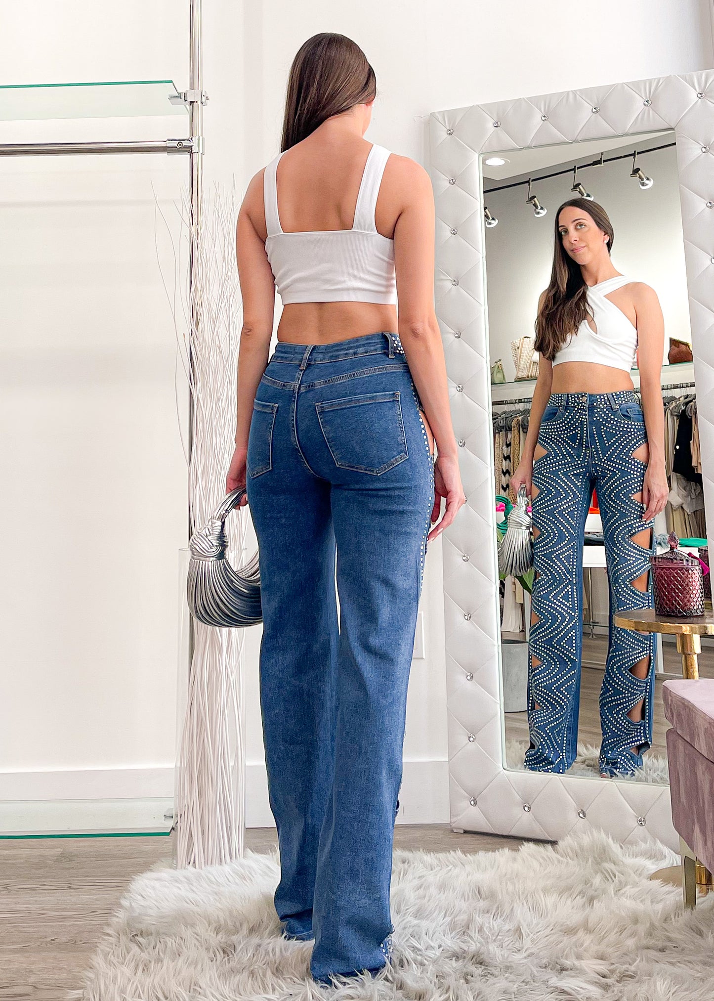 Jaddha White Crop Top