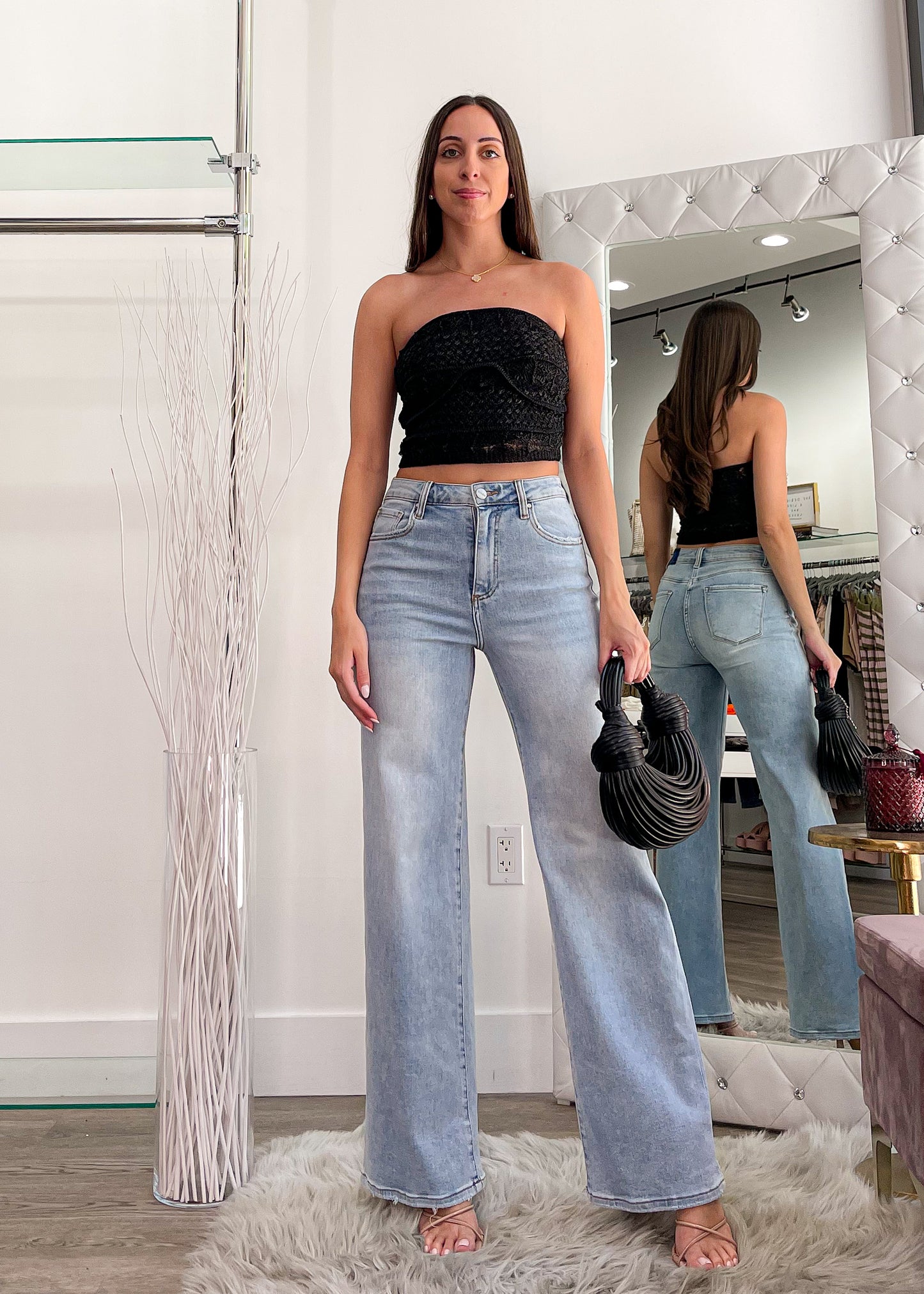 Nalla Tube Black Knitted Top