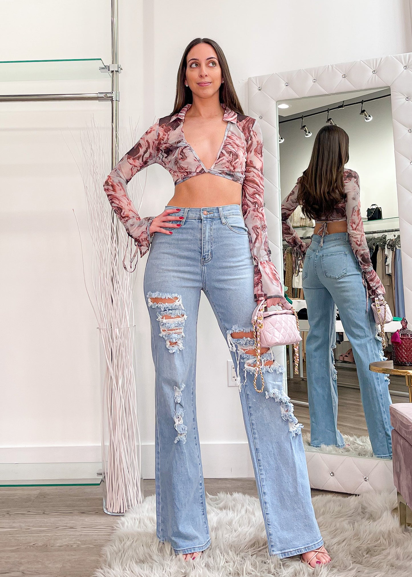 Dylan Light Blue Ripped Jeans