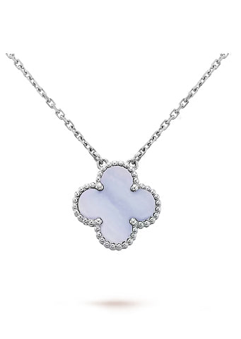 Vintage Alhambra White Gold Pendant