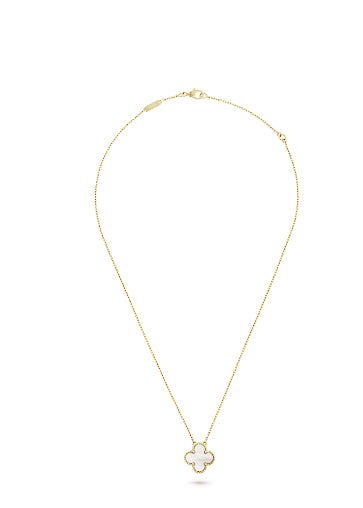 Vintage Alhambra Gold Pendant Necklace - Mother Pearl