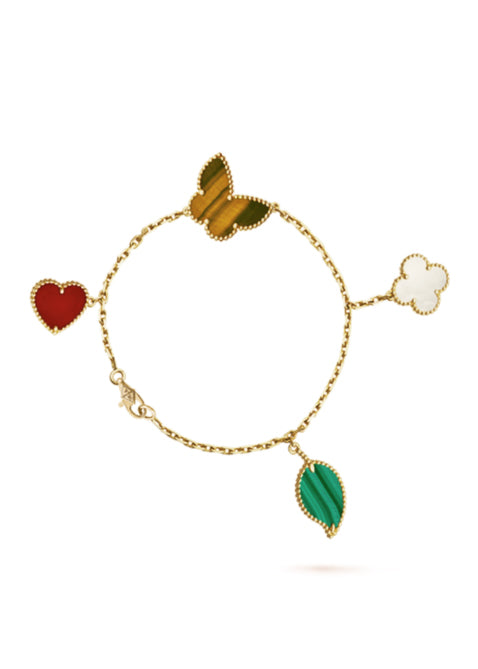 Lucky Alhambra Yellow Gold Bracelet - 4 motifs