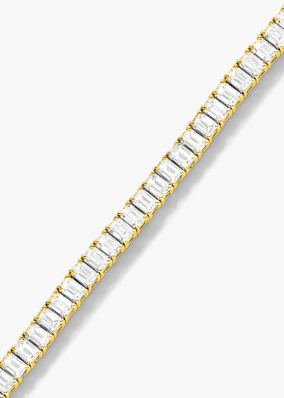 Baguette Tennis Gold Bracelet