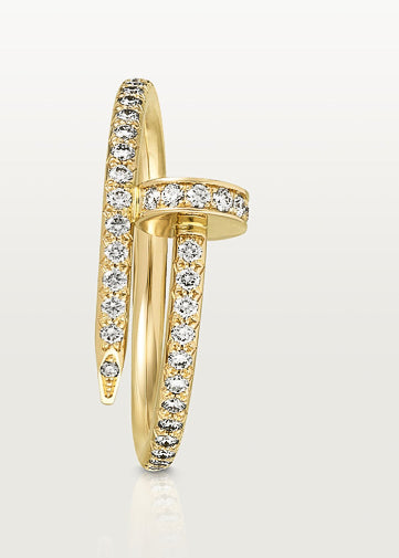 Cartier Diamond Juste Un Clou Half Paved Ring Gold