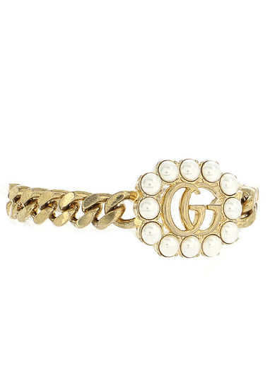 GG Pearls Border Chunky Bracelet