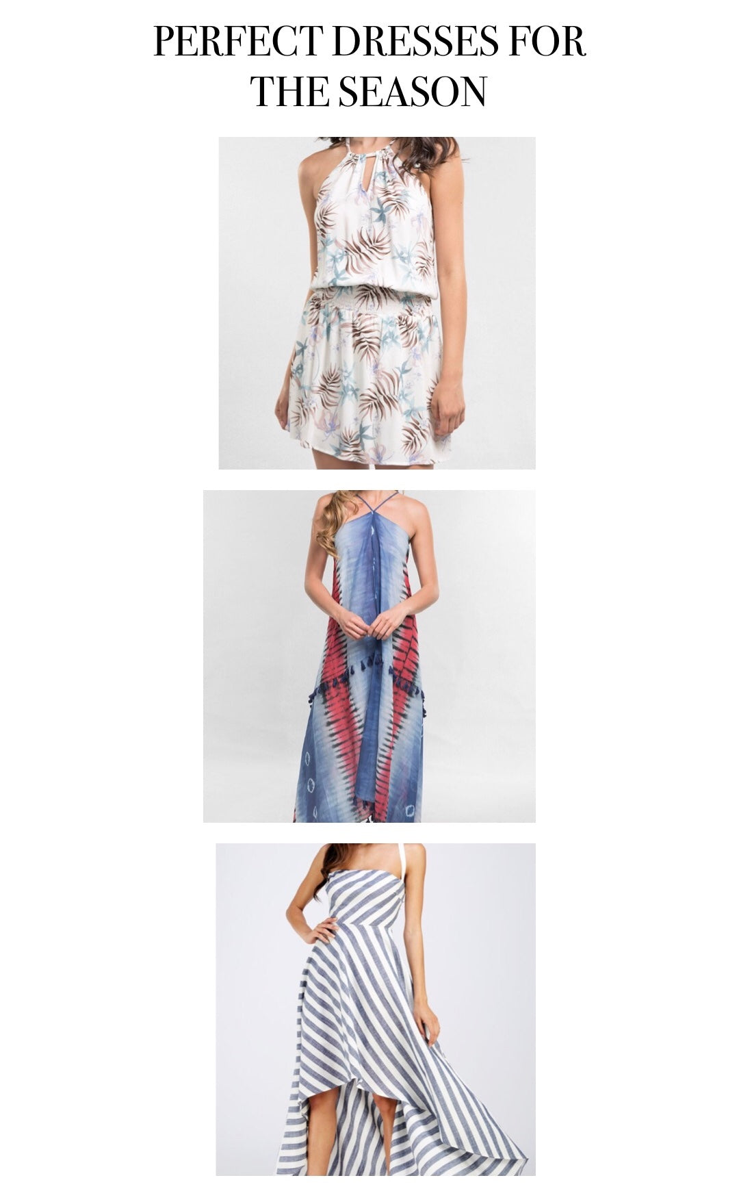 Perfect Dresses For The Season
