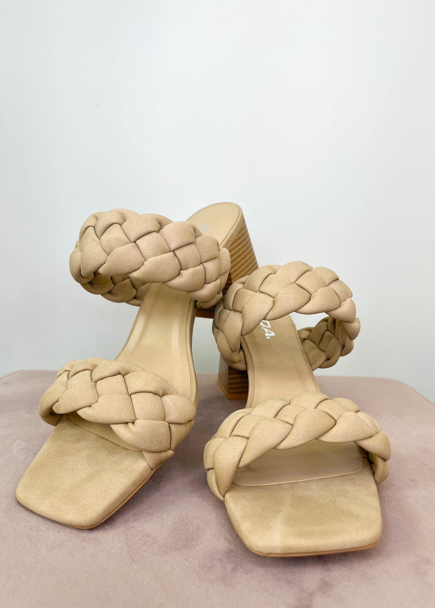 Sandrine Taupe Heels