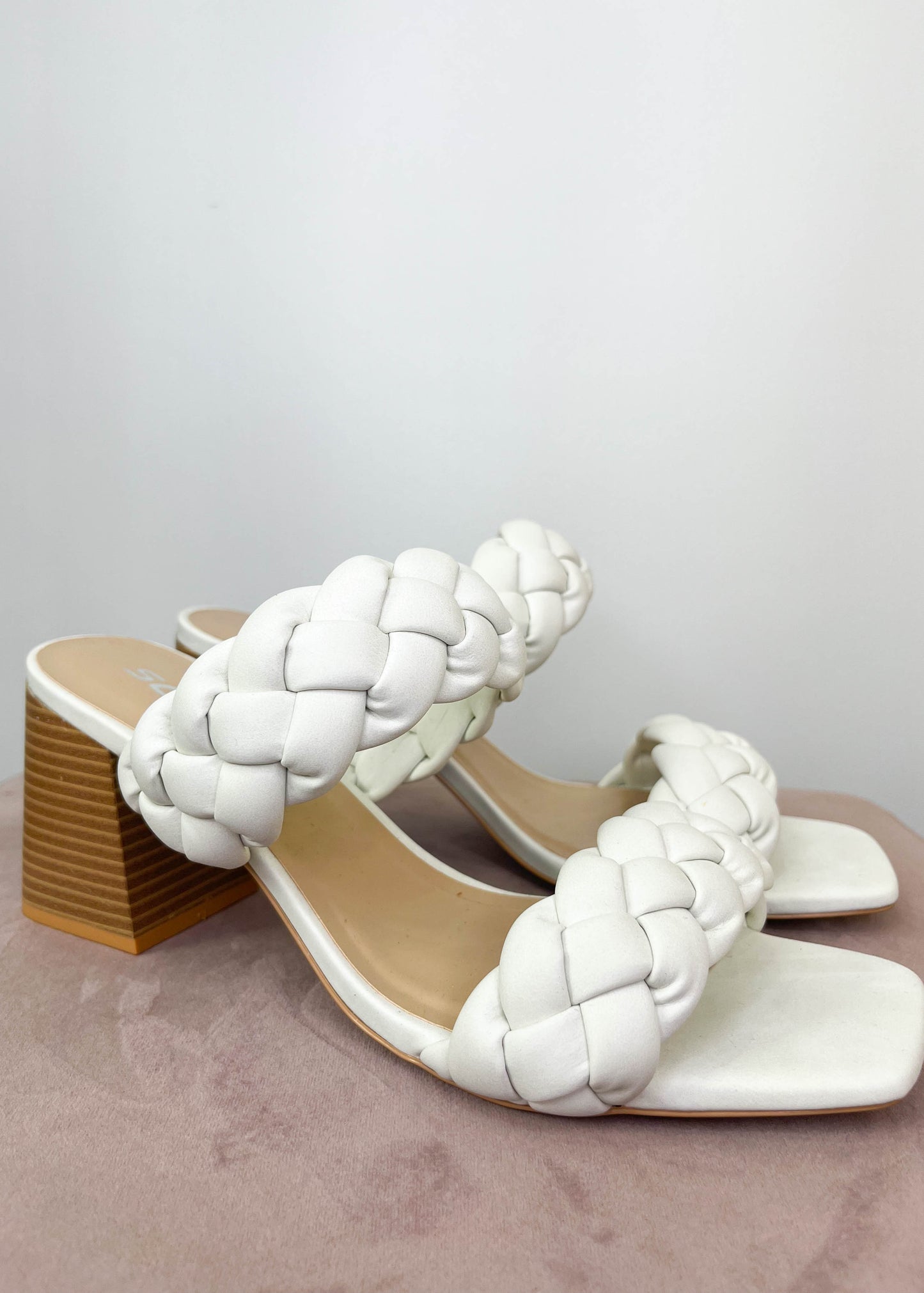 Sandrine White Heels
